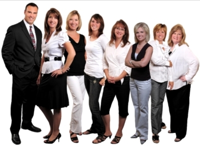 Here we have real estate lothario, Chad Stench, and his syphilitic harem of ageing soccer moms. Look at them -- trying desperately to appear seductive and desirable, despite being morally bankrupt agents of avarice with fake tans and varicose veins. You're not fooling anyone you know!